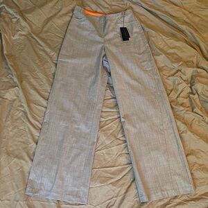Eva Kurshid | Oatmeal Lined Khaki Slacks | 98% WOOL | Size 29 BNWT | Made in USA